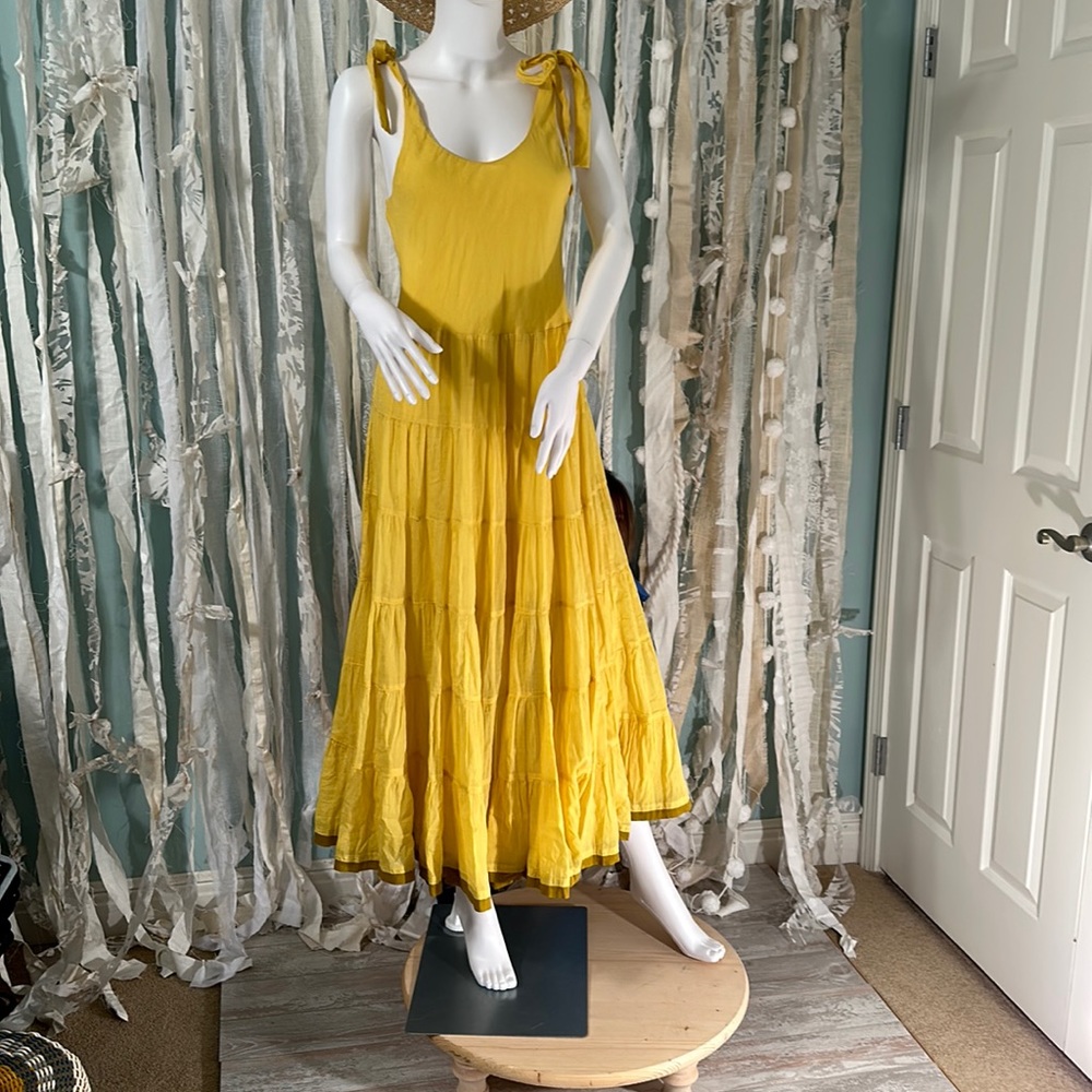 Free People Mika’s Yellow MIDI dress